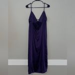 Wild Fable NWOT  Satin Slip Midi Dress- Eggplant Purple Photo 5