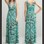 Banana Republic ✨Silk Printed Ruffled Hem Maxi Long Dress ✨ Photo 5