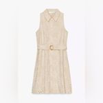 ZARA EMBROIDERED EYELET SMOCKED DRESS Photo 3