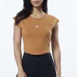 Alphalete  Women’s Velocity SS Crop - Chestnut, Size Small Photo 0