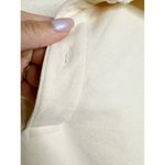 Sporty & Rich 100% Cotton Cropped Polo Sweatshirt Cream White Medium Photo 4