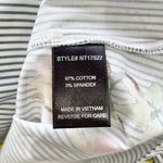 Lumière New Floral Striped One Shoulder Long Sleeve Shirt Grey Multi Photo 14