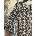 Just Taylor women’s Short black Ivory Crochet Lace dress, size 4 Photo 1