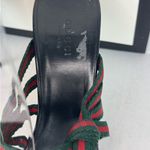 Gucci  Black Red/Green Sandals with Multi-Strap Design Size 38. Photo 4