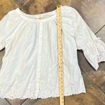 Westbound Women’s White Button Down 3/4 Sleeve Blouse XL Photo 6