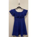 Eliza J Blue Line Cocktail Mini Dress Photo 5