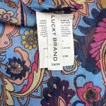 Lucky Brand Lucky Brand Cover-up Dress Poolside Paisley Sheer Tassel Swim Beach Chiffon M/L Photo 3