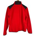 Lauren Active Ralph Lauren Bright Red Full Zip Fleece Black Details Size Medium Photo 4