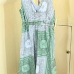 Universal Threads Universal Thread NWT Women's Green Gray Paisley Elastic Waist Maxi Dress Size S Photo 2