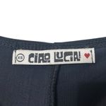 Ciao Lucia Bari Ruched Mini Dress Women’s Size XS Black Long Sleeve Nylon Photo 9