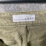Loft  Women Size 27‎ The Curvy Straight Crop Denim Green Jeans Photo 5