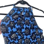 Gap NEW  Blue Black Sleeveless Floral Romper XS Photo 5