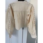 RE/DONE $395 NWT  PIRATE LACE-UP IVORY TOP SZ SMALL Photo 9