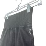 Free People  MOVEMENT‎ Good Karma Bike Shorts Washed Black Laser Cut Gray XS/S Photo 3