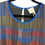 HD in Paris Anthropologie Colorful Plaid Patchwork Sleeveless Midi Dress Size 10 Photo 4