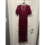 Honey Punch Small Maxi Lace Purple Dress Photo 5