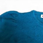 &merci 💙&merci Women’s Blue Puff Sleeve Sweater Size M Photo 3