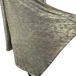 Calvin Klein Large Flyaway Draped Jacket Open Front Long Sleeve Gold Metallic Photo 1