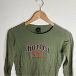Hurley  dark green Y2K Style long sleeve shirt ( M‎ ) Photo 2