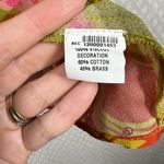 Anthropologie  Blank Orange Pink Floral Puff Sleeve Ruffle Top Photo 4