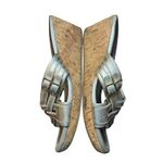 Cole Haan Shoes Womens Size 8.5B Wedge Sandals Cork Heel Buckle Straps Photo 5