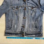 American Eagle  Distress Denim Jean Jacket Photo 6