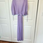 ZARA NWOT  Purple Italian Yard Wrap Dress Size Large M/L Photo 5