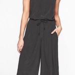 Athleta  Sol Black Wide Leg Cropped Jumpsuit - size 6 Photo 8