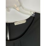 Newbury Kustom  Women's Black Top Blouse Size Small Roll-Up Sleeve Classic EUC Photo 2