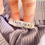 Ekouaer Lavender Ribbed Wide Leg Pants Purple Photo 3