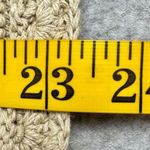 Vintage Colleen's Collectables Women's Large Cable Knit Sweater Floral Beaded Tan Photo 11