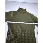 Lulus Fresh Perspective Olive Green Cable Knit Sweater Dress Small Holiday Xmas Photo 5