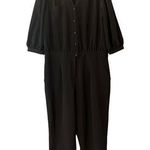 Bisou Bisou  Black Button front Jumpsuit Photo 0