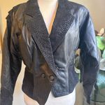 Vintage Lucky Leather Co large grunge jacket Structured moto animal print black Photo 1