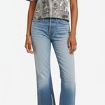 Abercrombie & Fitch NEW Essentials Cropped Gray Camo Short Sleeve Crop Top Sz XS Photo 0