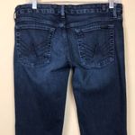 7 For All Mankind Women’s ‘A’ Pocket Dark Wash Flare Denim Jeans Photo 7