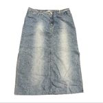 Faded Glory Vintage  Denim Skirt | High Rise | Y2K Midi | Size 14 Photo 8