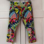 Trina Turk  Bora Bora Colorful Patterned Capris Mid Length Leggings‎ Size Small Photo 1