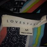 Love Stitch Black Sexy Stripe Romper M Photo 3