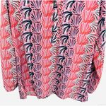 Simply Southern  women's seashell multicolor peasant blouse Medium Beach Preppy Photo 3