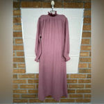 Liseuses Poggi 1973 virgin wool dusty pink Robe dress size large Photo 10