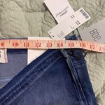 BDG  Ruched Dipped V Flare Blue Stretch Jeans NWT Size 34 Urban Outfitters New Photo 2