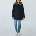 chateau vail parka navy blue 14 wool j.crew Photo 1