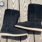 Koolaburra by Ugg  Size 6 Black tall bow tie faux fur boots winter comfy Photo 6