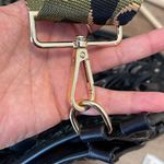 Womens Animal Print Strap Shiny Nylon‎ Puffer Crossbody Bag Black Medium Photo 4