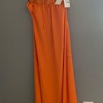 Missguided NWT  orange lace trim halter maxi dress Photo 6
