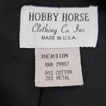 Vintage Hobby Horse Black & Gold Aztec Waistcoat Show Vest Size Medium Photo 5