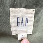 Gap  Army Green The Utility Jacket Medium Cotton‎ Stretch Cargo Military Fall EUC Photo 7