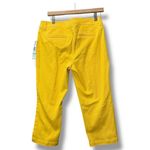 Jones New York Yellow Stretch Cropped Pants 8P Petite Ankle Trousers Summer Photo 1