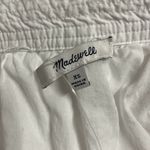 Madewell  Nisha Poplin Mini Dress White Cotton Square Neck Boho Cottage NWOT XS Photo 5